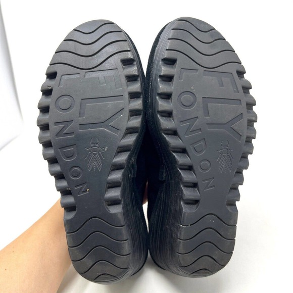 Fly London Black Wedges - Picture 10 of 10